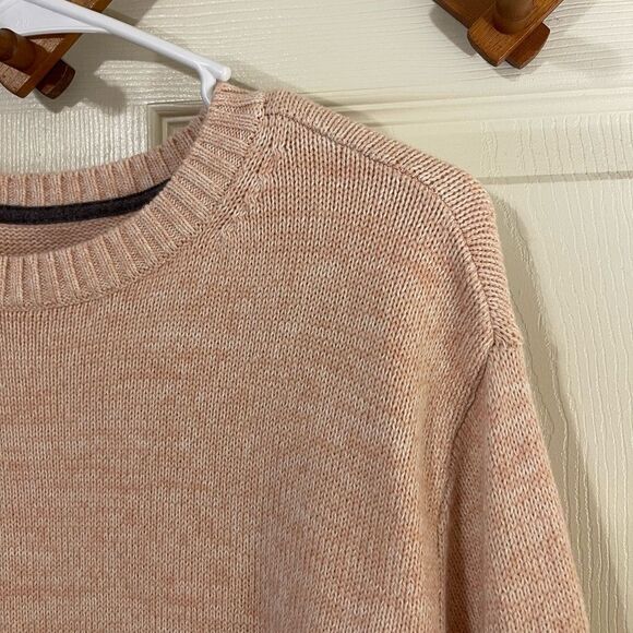 St. John's Bay Pink Crewneck Sweater with Ribbed Neckline - Picture 2 of 5